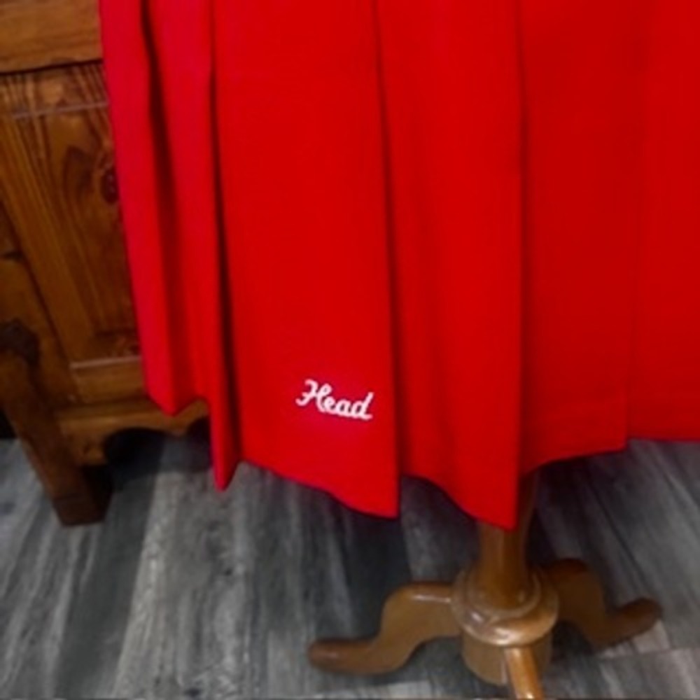 HEAD Red Pleated Tennis Skirt | Classic Athletic A-Line | Size 12 - Picture 2 of 4